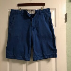 Aeropostale men’s blue flat front shorts 32